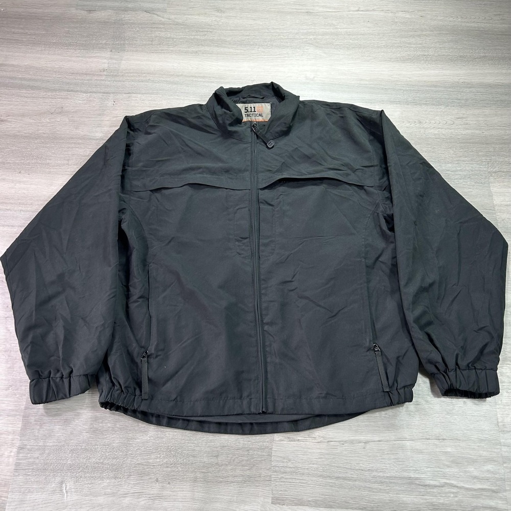 5.11 Tactical Response Jacket Mens Medium Black Full Zip Windbreaker 48016-019